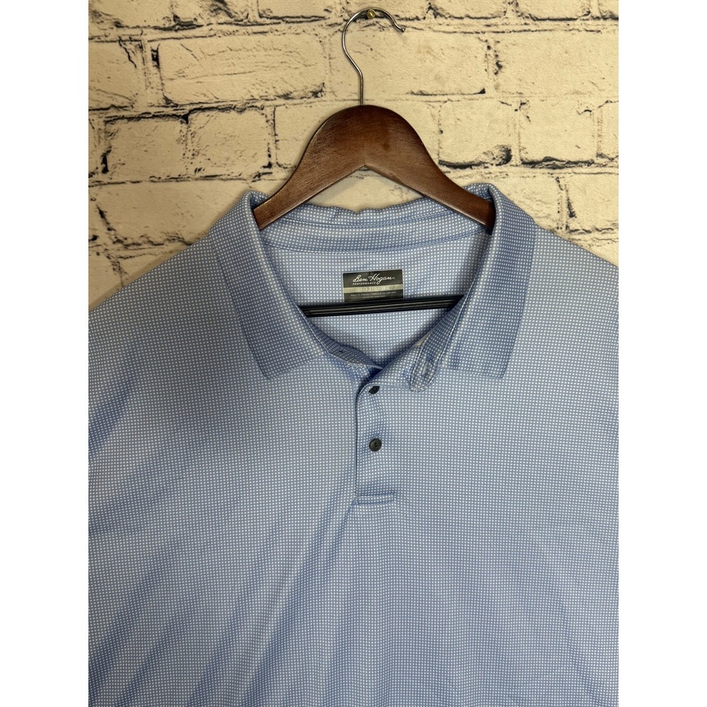 Ben Hogan Performance Polo Shirt Men's 3XL Light Blue Golf Short Sleeve - Picture 2 of 7